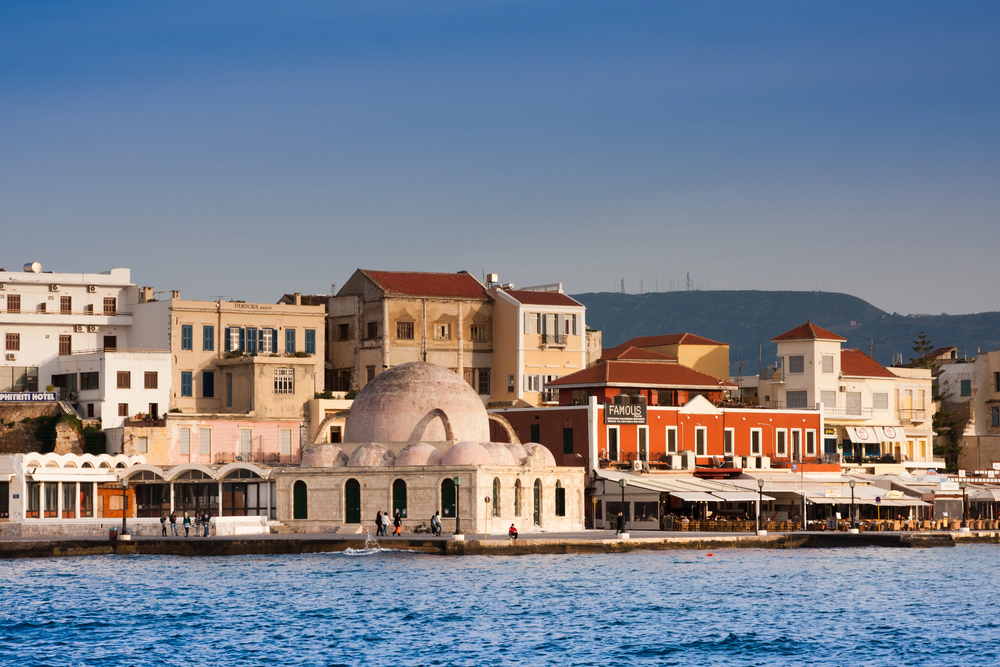 Chania Greece harbour