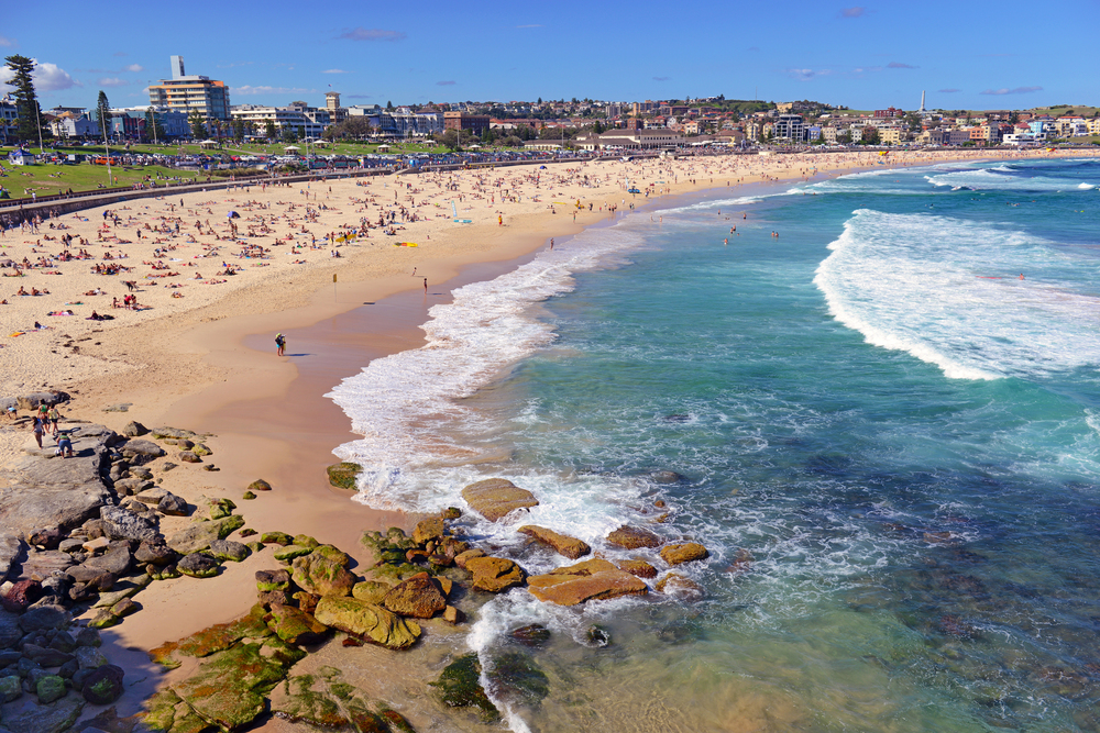 Bondi Beach in Australia in Summer, best countries to visit in December,