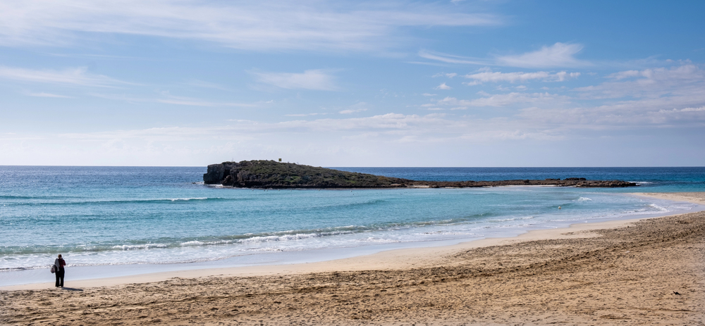Ayia Napa beach in winter, warm places to visit in December in Europe