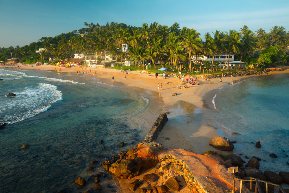 Mirissa beach in Sri Lanka, best countries to visit in December,