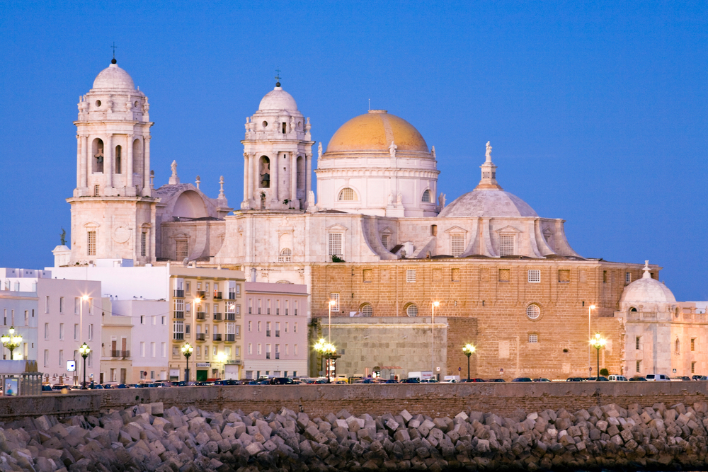 Cadiz Cathedral and old city
