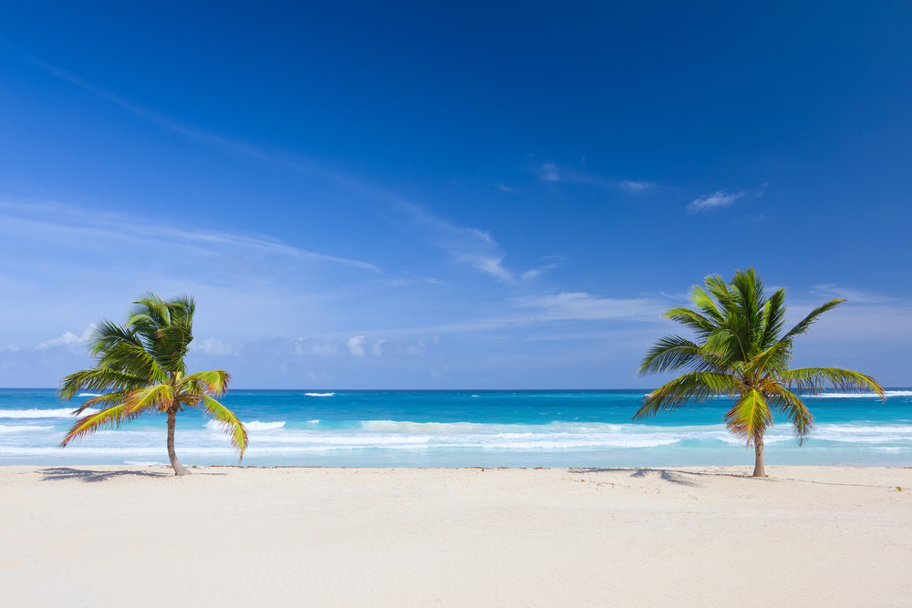 Punta Cana beach Caribbean, Best places to travel in December warm weather