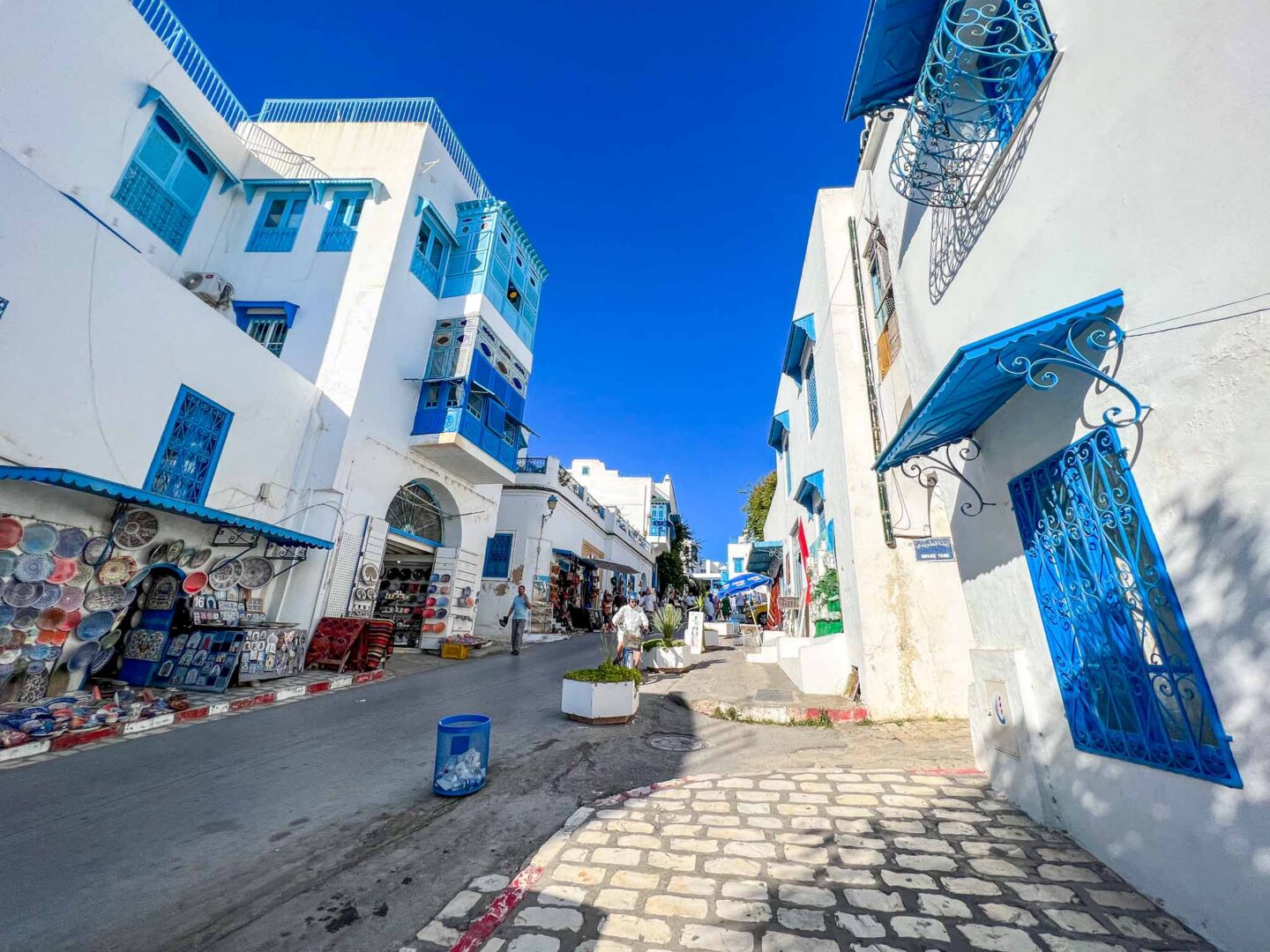 Tunis blue streets, Best places to travel in December warm weather