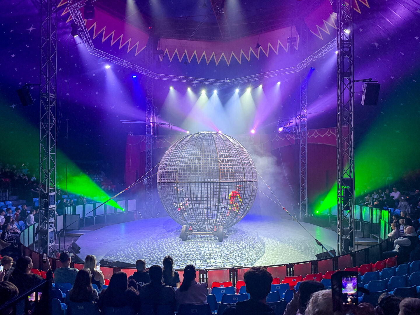 Gandeys Circus motorbike performance, things to do in Manchester October half term
