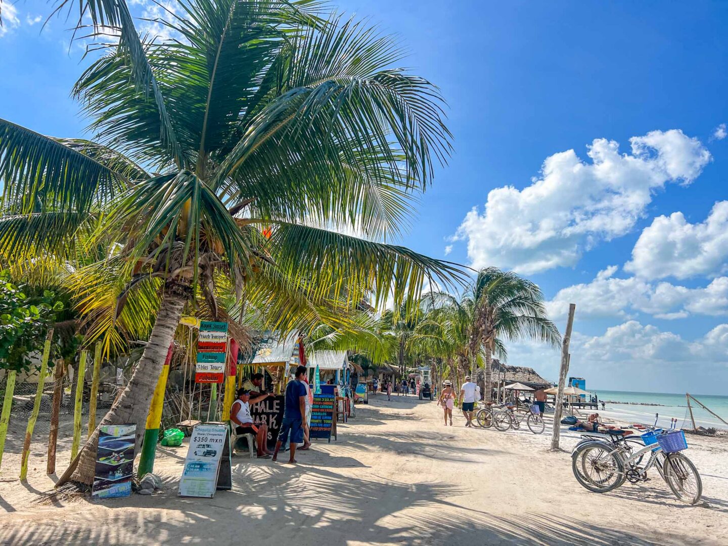 beach and shacks on Isla Holbox, best countries to visit in February