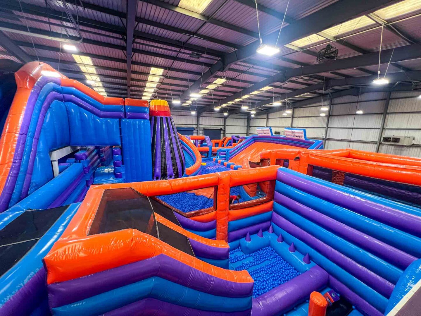 Inflatanation slides, things to do in Manchester October half term